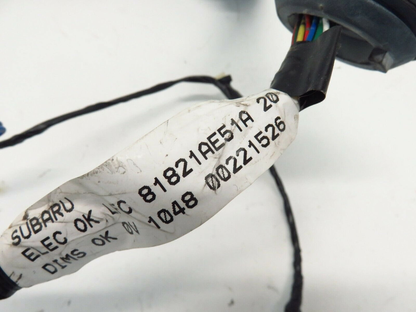2000-2002 Subaru Legacy Outback Passenger Front Door Wiring Harness 81821AE51A
