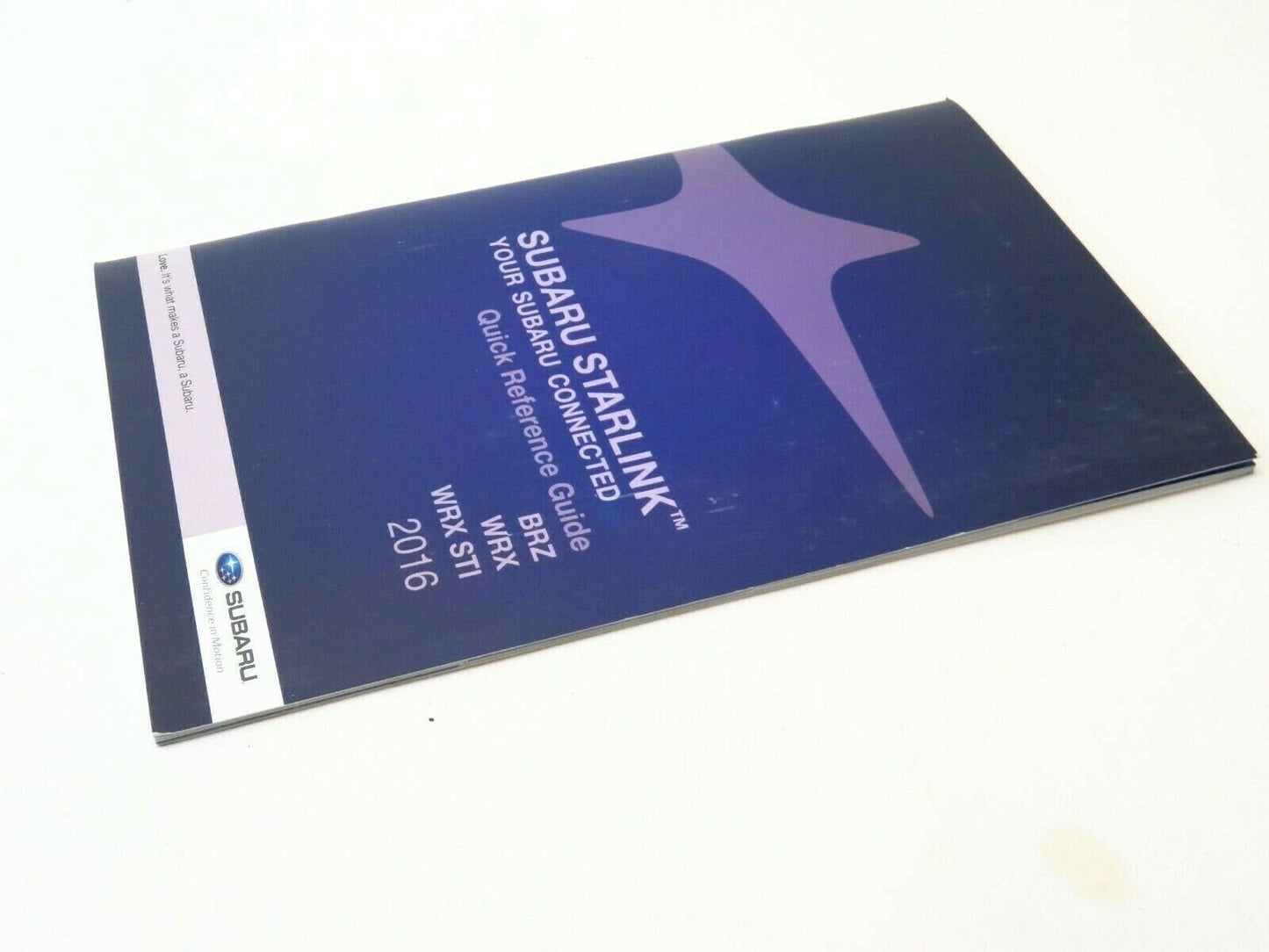 2016 Subaru WRX / WRX STI / BRZ Starlink Reference Guide Owners Manual Book 16