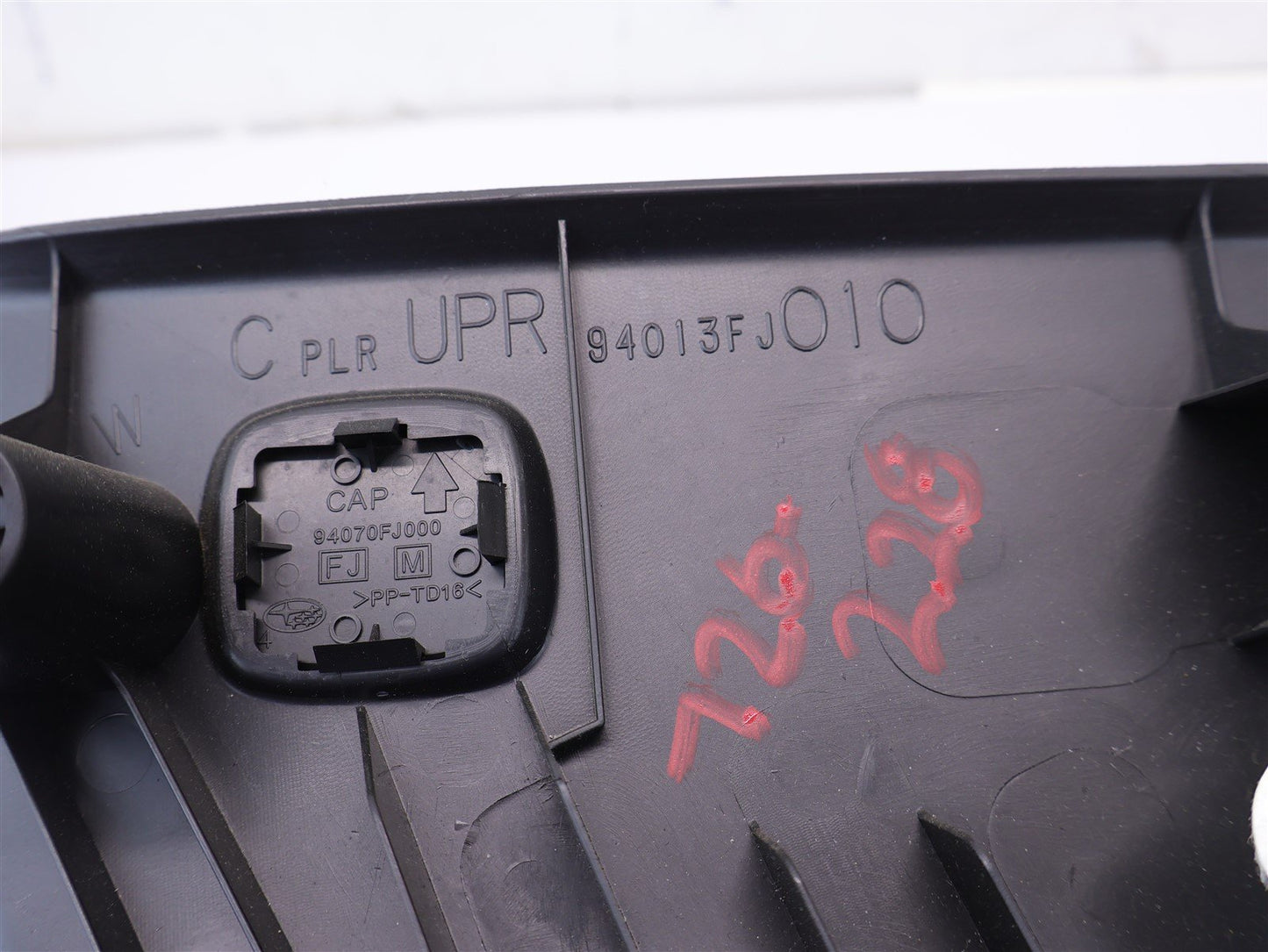 2015-2020 Subaru WRX Driver C Pillar Trim Upper 94013FJ010 Panel LH Left Rear