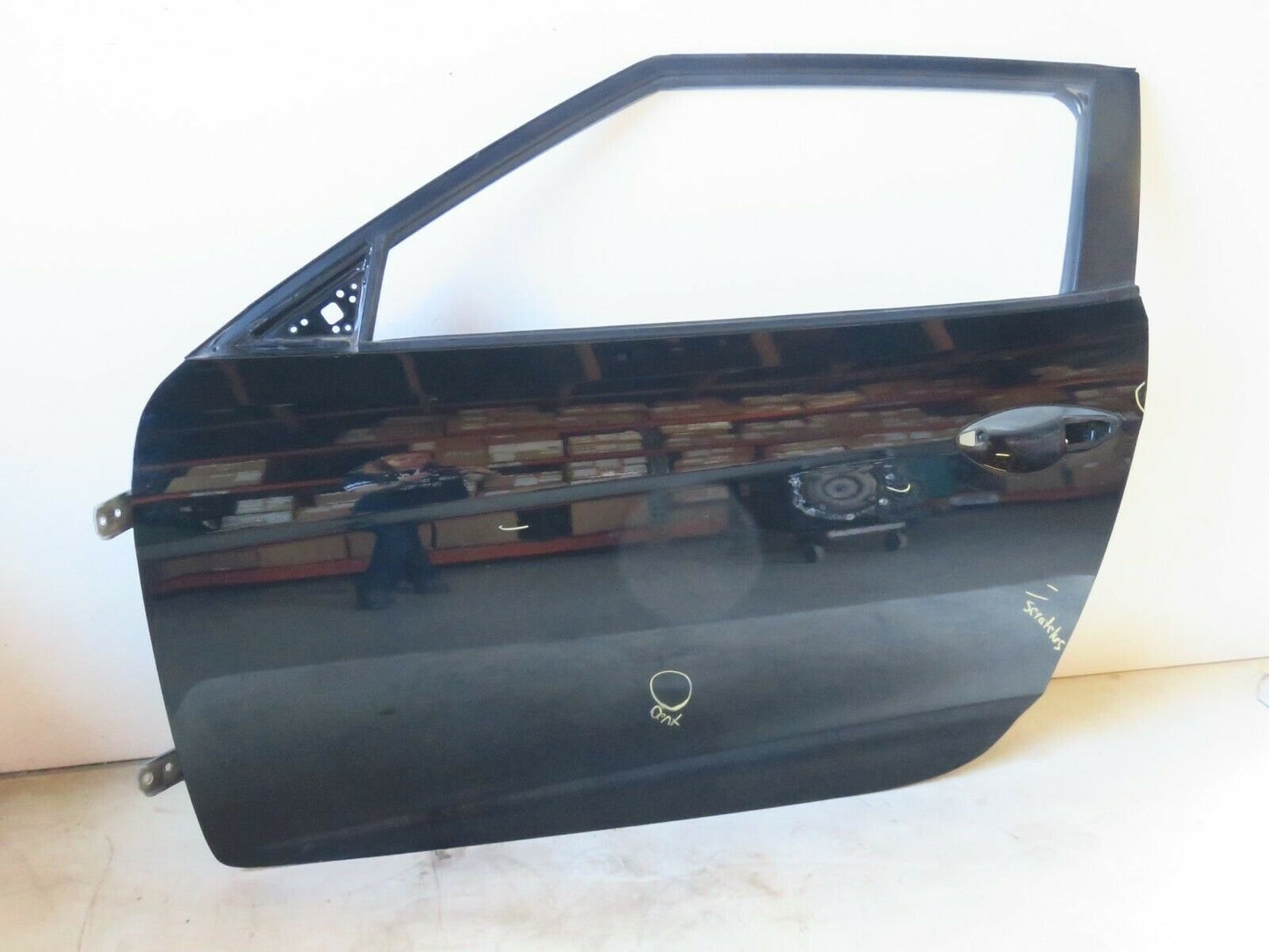 2013 Hyundai Veloster Driver Front Door Metal Roof LH 2012-2015 Black 629334