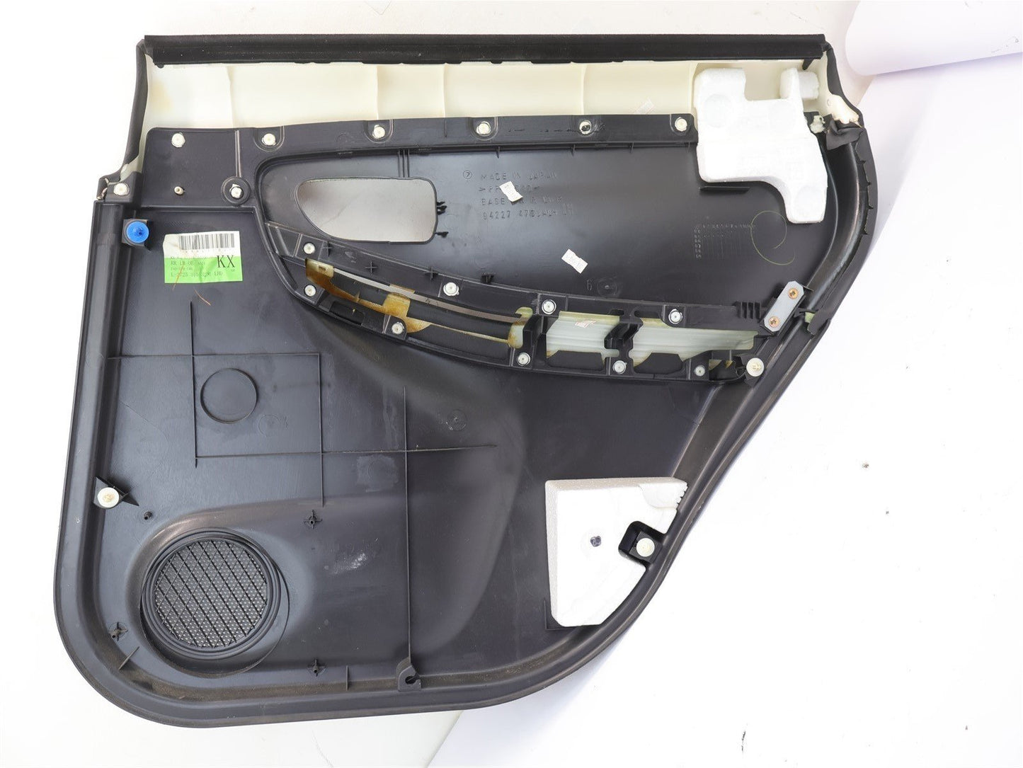 2006-2007 Subaru Impreza WRX Driver Rear Door Panel Card LH Black Leather 06-07