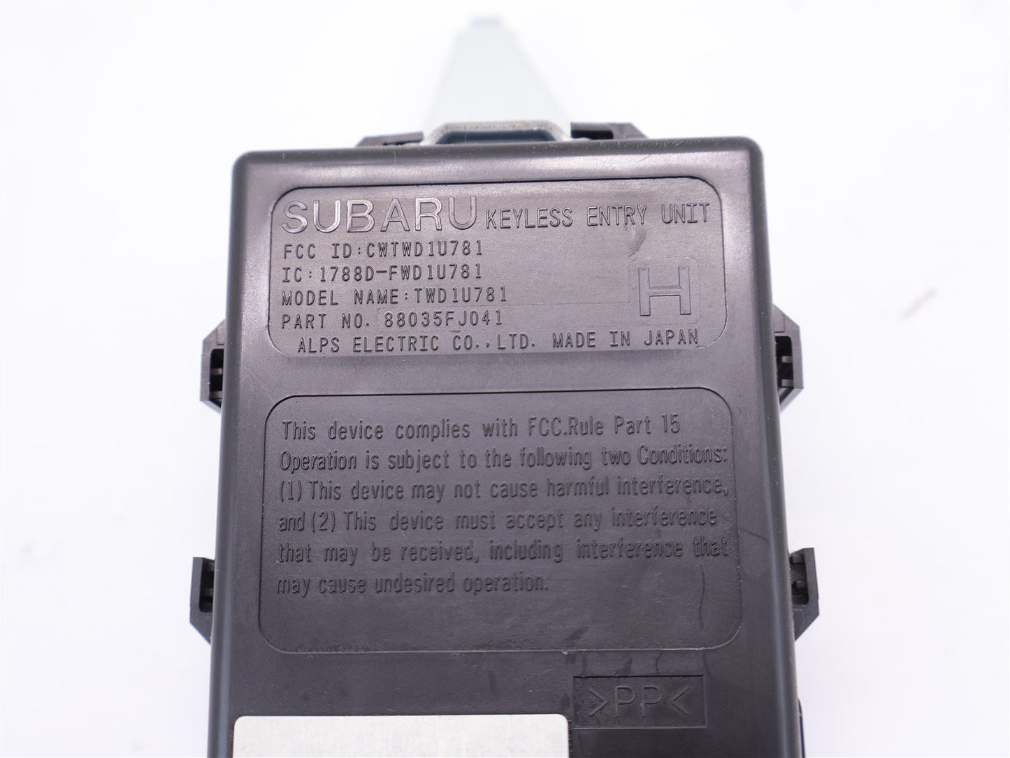 2013-2017 Subaru Crosstrek Keyless Entry Unit 88035FJ041 Module Remote OEM