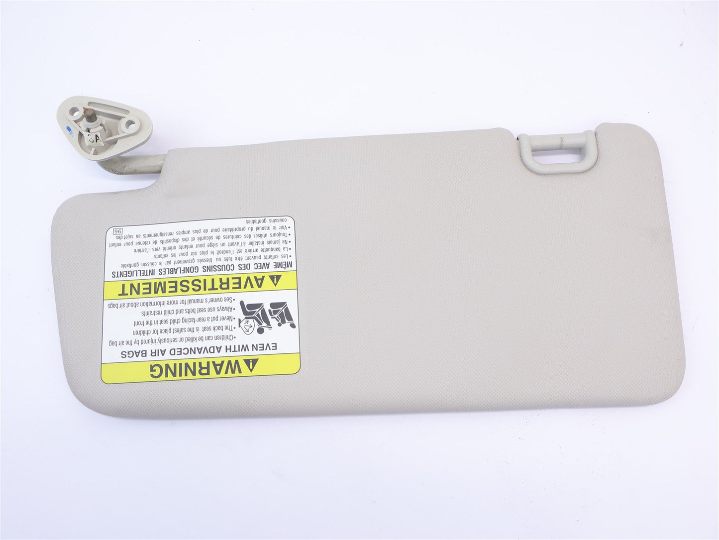 2013-2014 Subaru XV Crosstrek Passenger Sun Visor Shade Sunvisor RH Side OEM