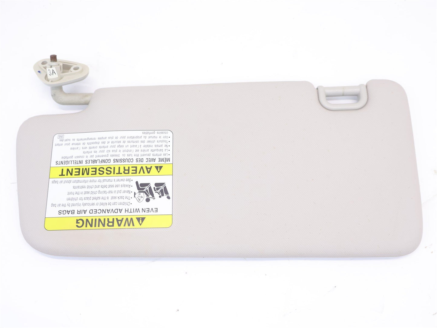 2013-2014 Subaru XV Crosstrek Passenger Sun Visor Shade Sunvisor RH Side OEM