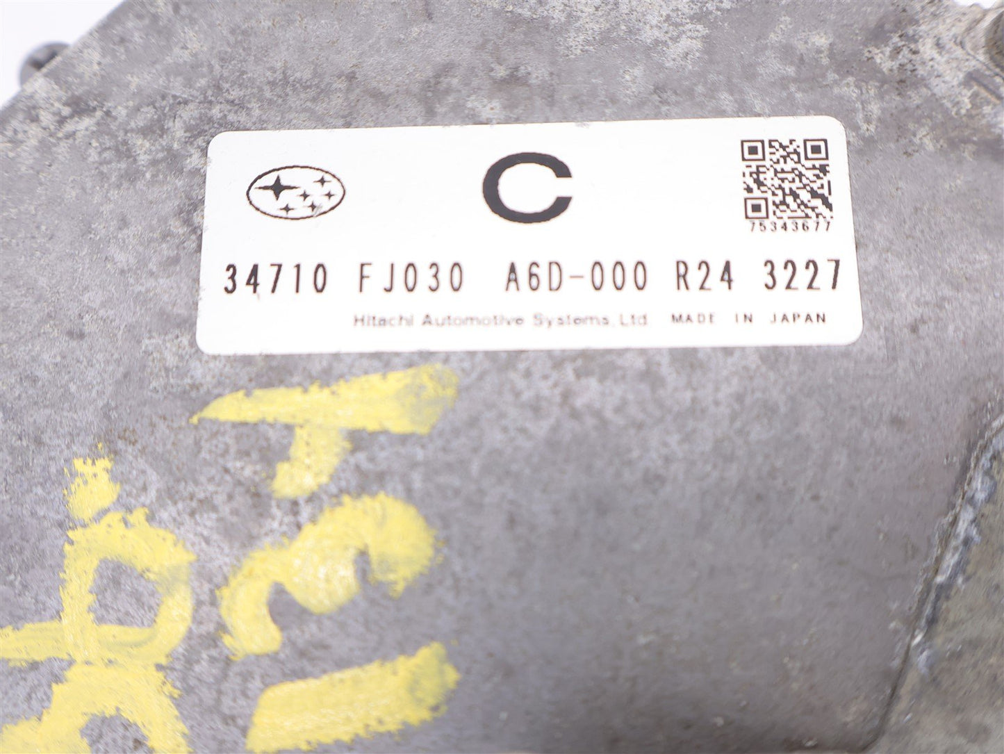 2013 Subaru XV Crosstrek Power Steering Module Control 34710FJ030 Computer 13