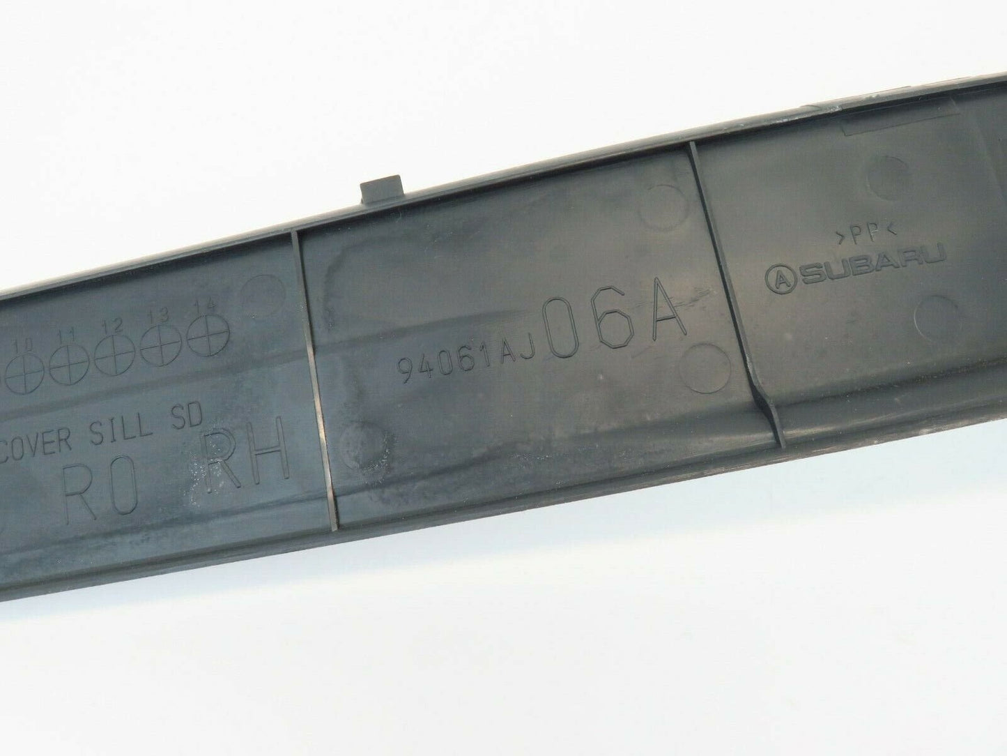 2010 Subaru Legacy Passenger Rear Door Sill Plate Trim RH 94061AJ06A OEM 10-14