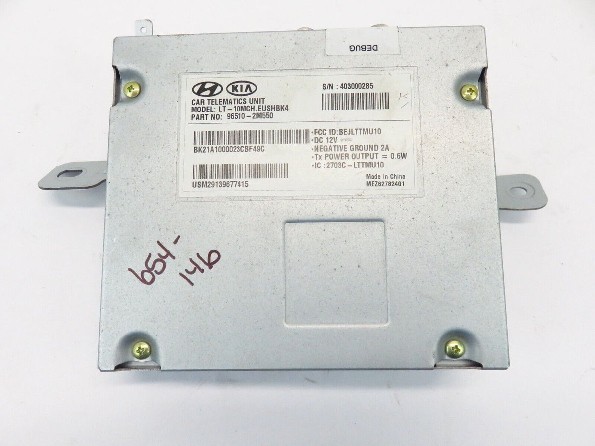2014 Hyundai Genesis Coupe 2.0T Module Telematic Module Unit 96510-2M550 13-16