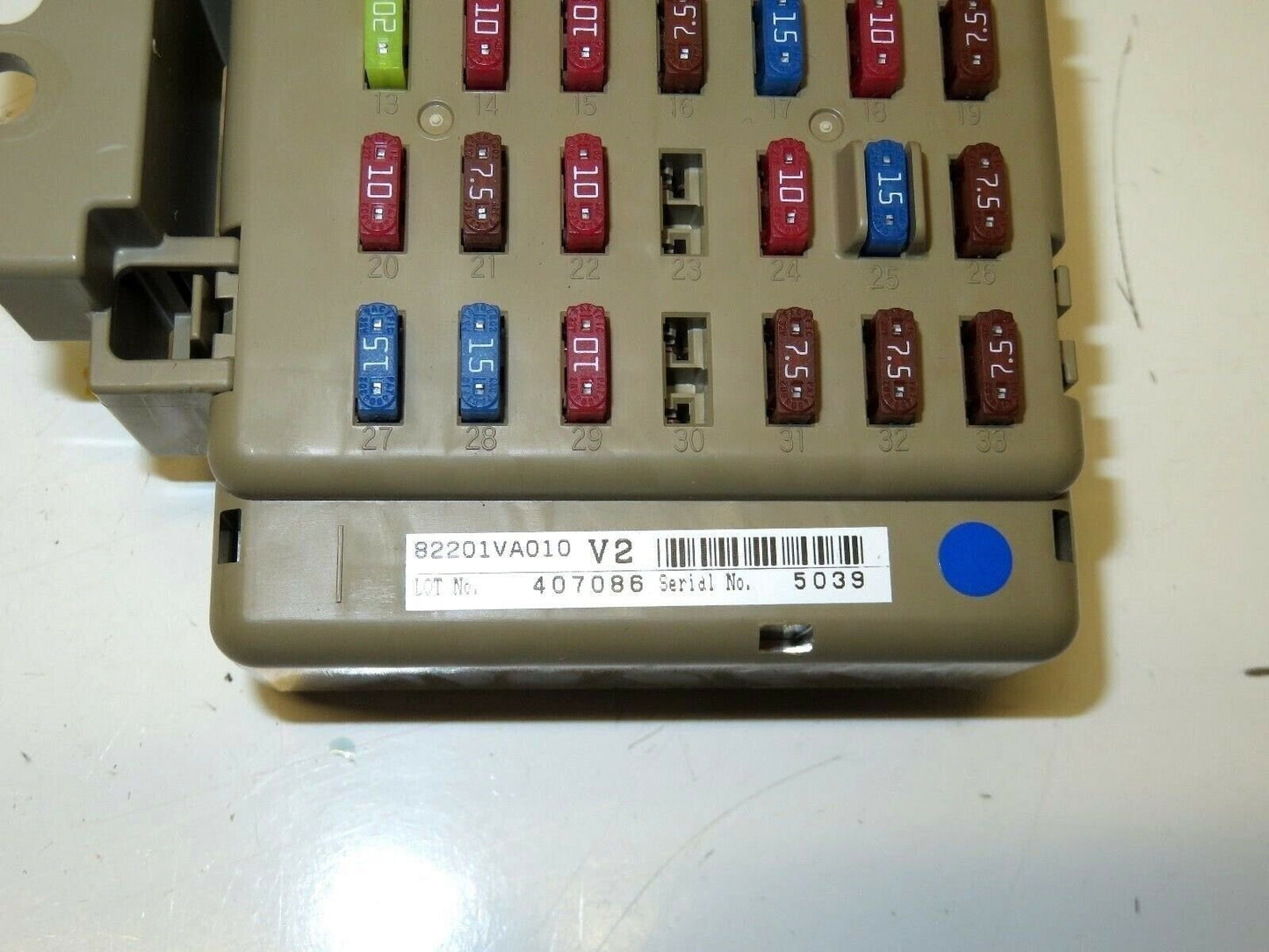 2015 Subaru WRX Dash Fuse Panel Junction 82201VA010 Relay Joint Box Block OEM 15