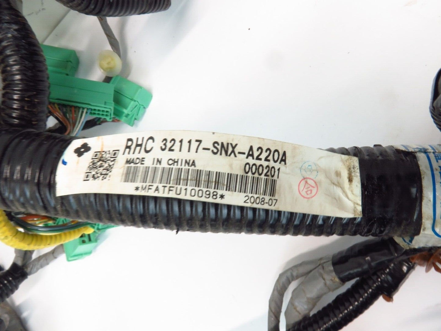 2009 Honda Civic Si Sedan Dash Instrument Wiring Harness Dashboard Wire 09