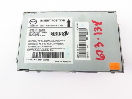 2010-2013 Mazdaspeed3 Sirius Receiver Radio Module GS3M66DR0 Speed 3 MS3 10-13