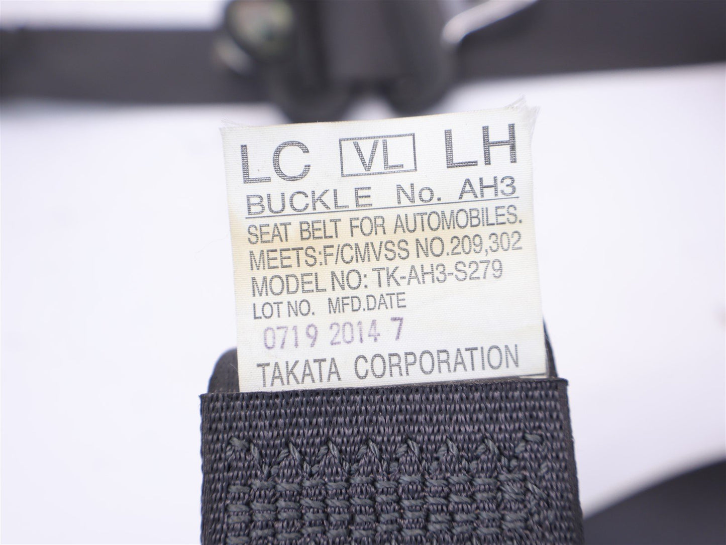 2015-2021 Subaru WRX & STI Driver Front Seat Belt Assembly LH Left OEM 15-21