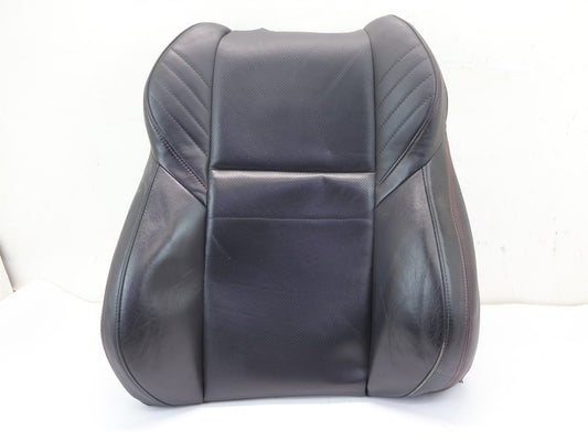 2015-2020 Subaru WRX Driver Front Seat Cover Skin UPPER Top Black Leather LH OEM