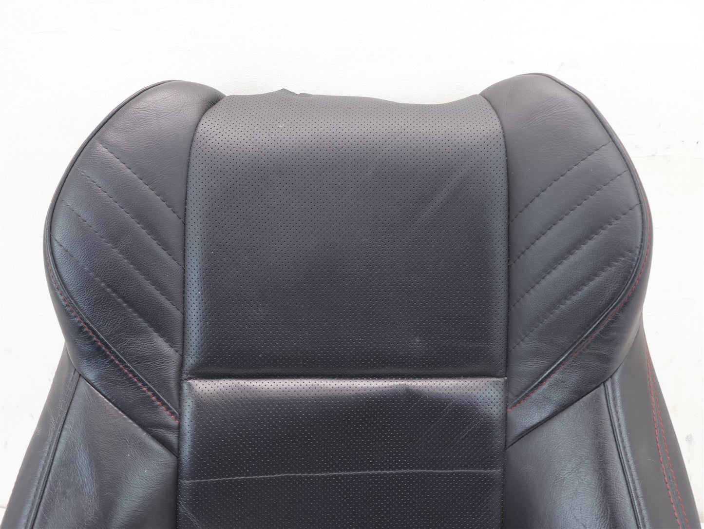 2015-2020 Subaru WRX Driver Front Seat Cover Skin UPPER Top Black Leather LH OEM