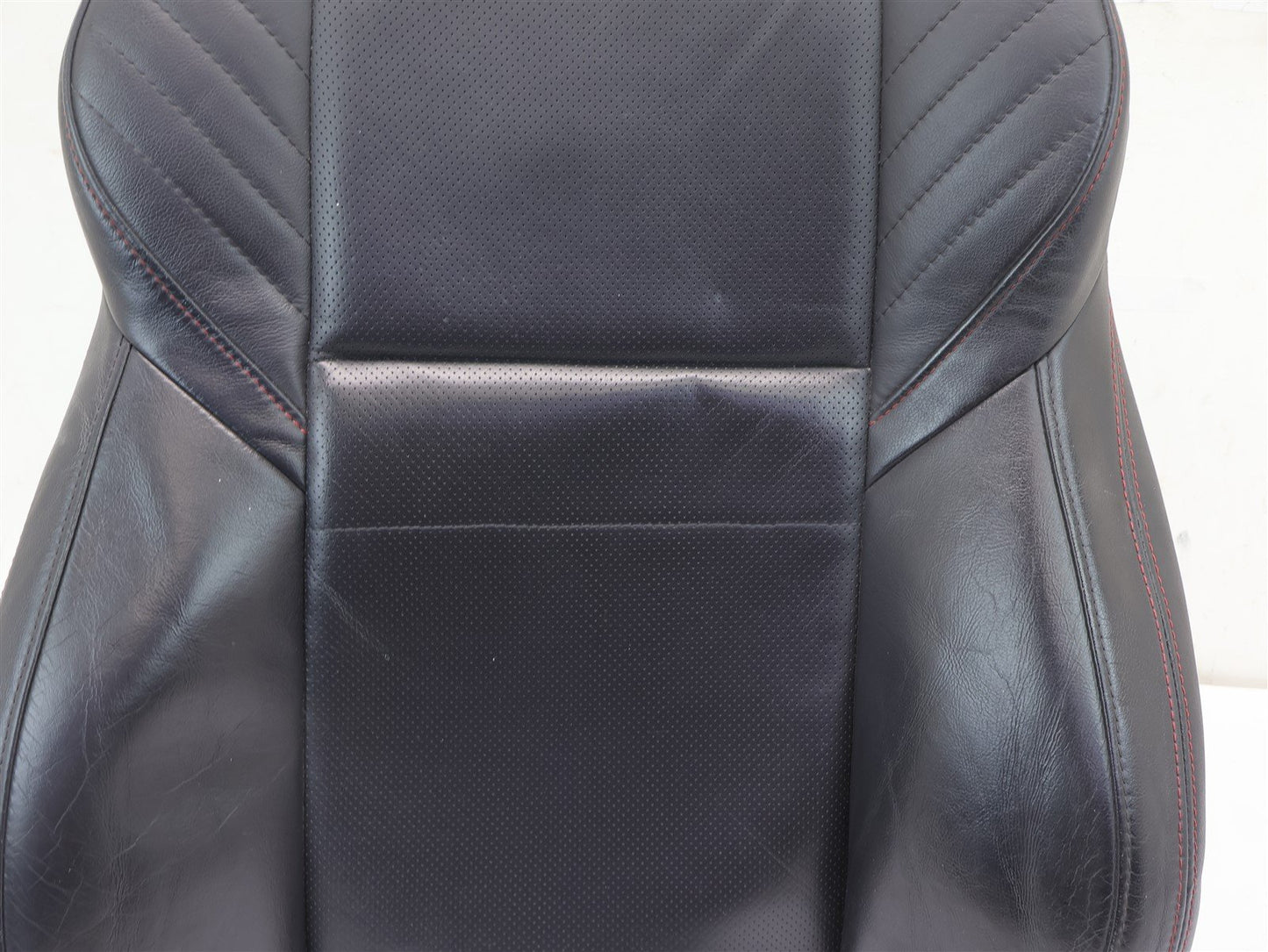 2015-2020 Subaru WRX Driver Front Seat Cover Skin UPPER Top Black Leather LH OEM