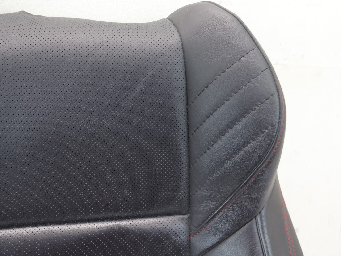 2015-2020 Subaru WRX Driver Front Seat Cover Skin UPPER Top Black Leather LH OEM