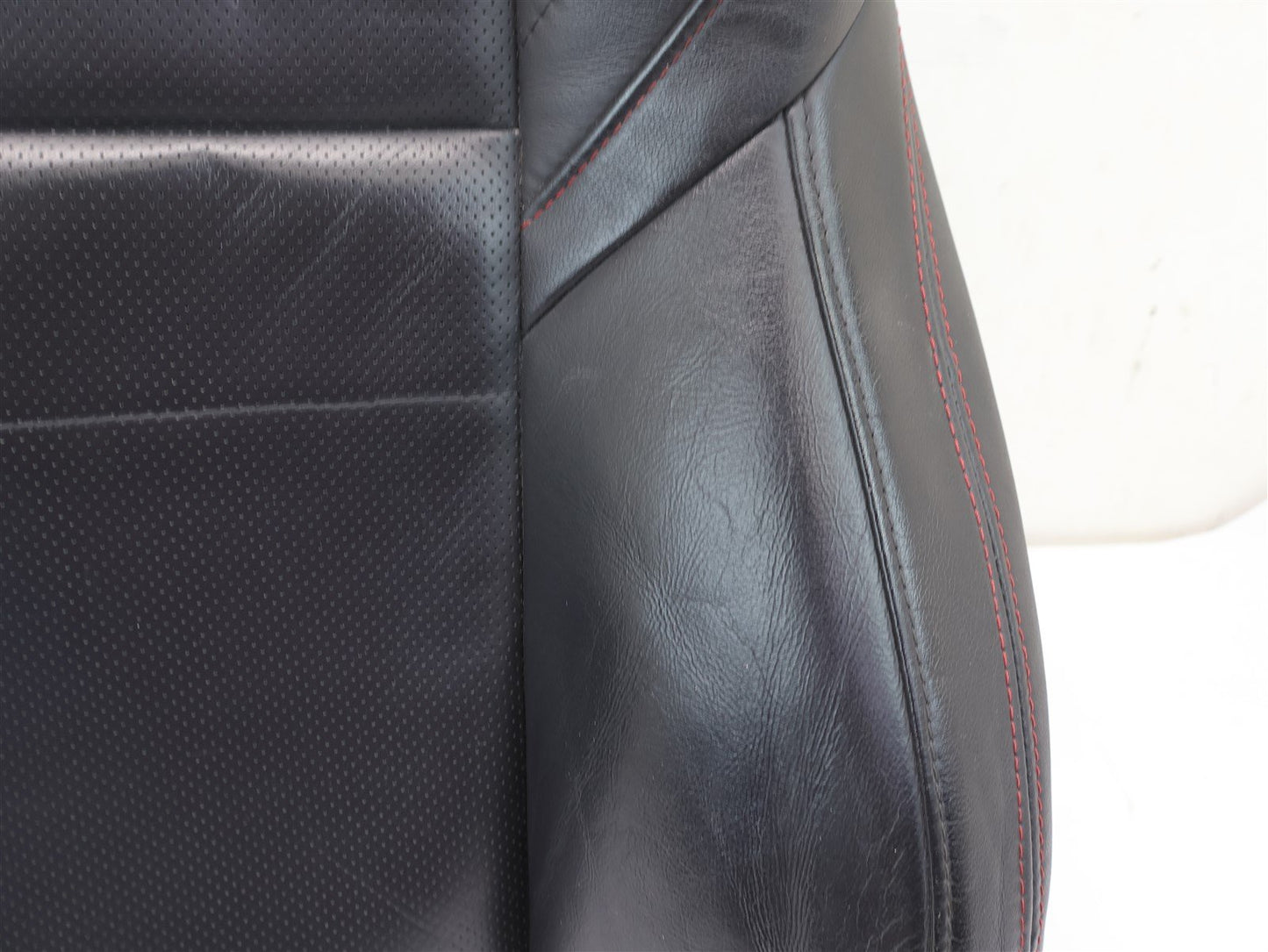 2015-2020 Subaru WRX Driver Front Seat Cover Skin UPPER Top Black Leather LH OEM