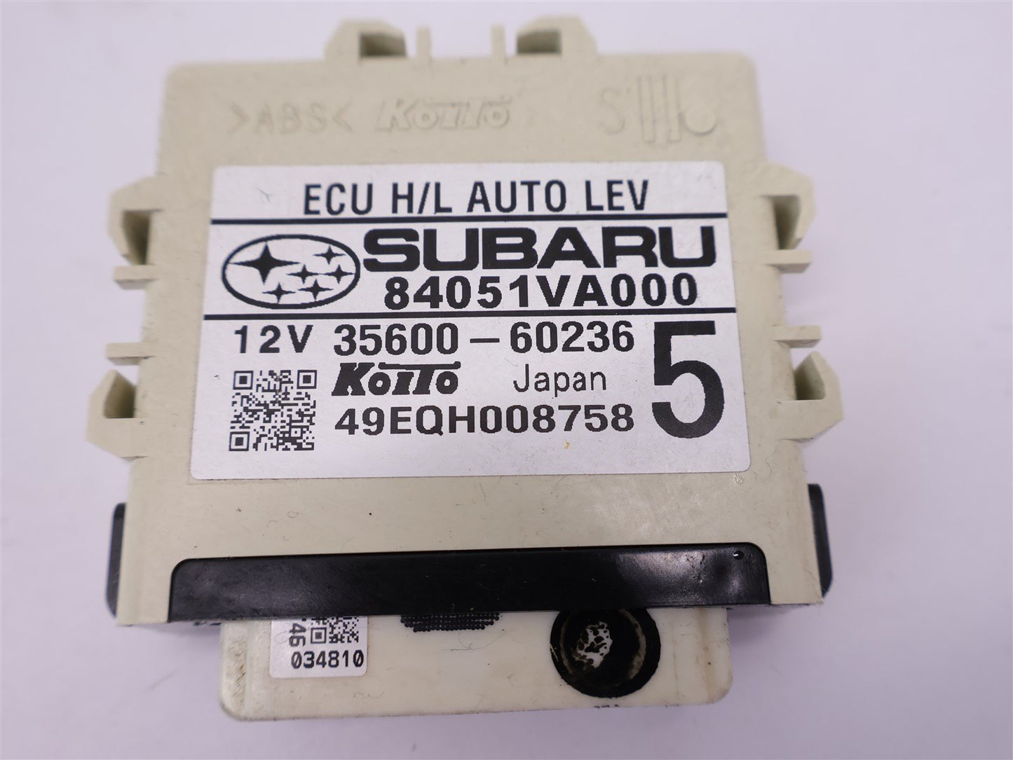 2015-2016 Subaru WRX Headlight Auto Leveling ECU Module Control 84051VA000