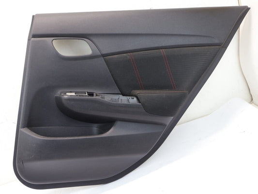 2015 Honda Civic Si Rear Door Panel Card Passenger RH Right OEM 2012-2015
