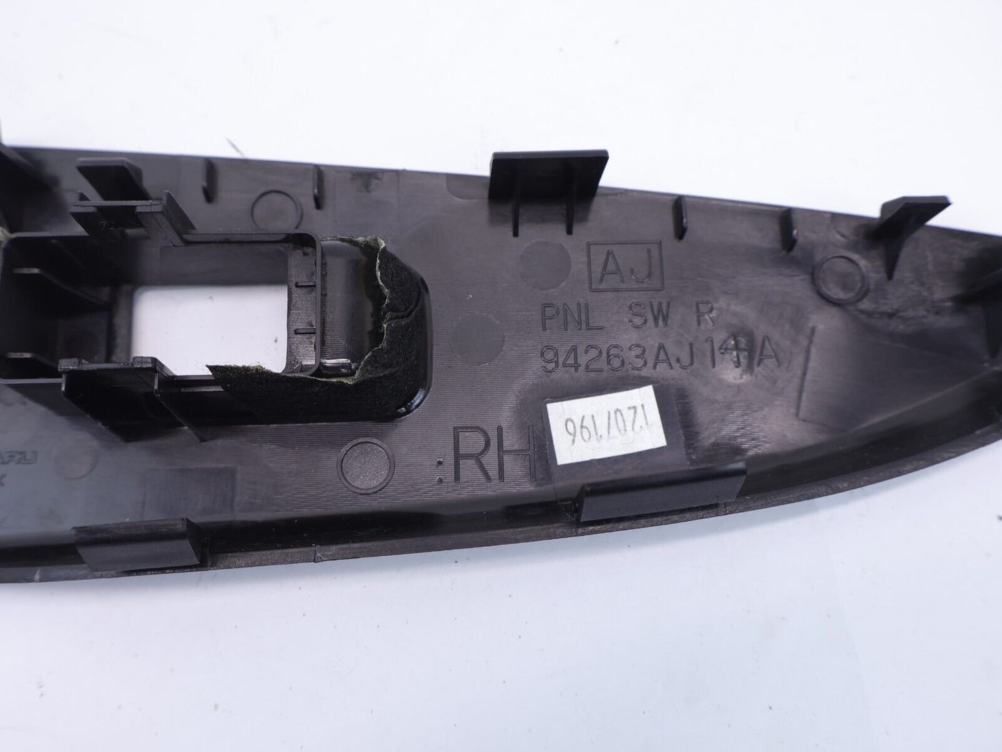 2010-2014 Subaru Legacy & Outback Rear Door Switch Trim Panel RH Passenger OEM