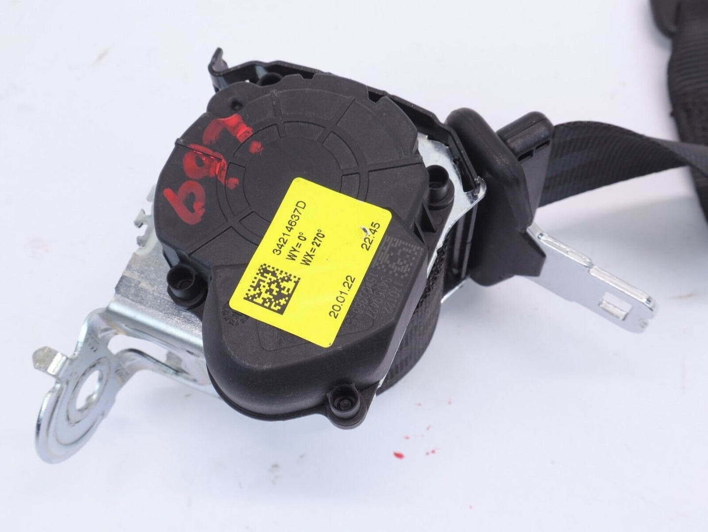 2022 Alfa Romeo Giulia Center Rear Seat Belt Middle Seatbelt OEM 2017-2022