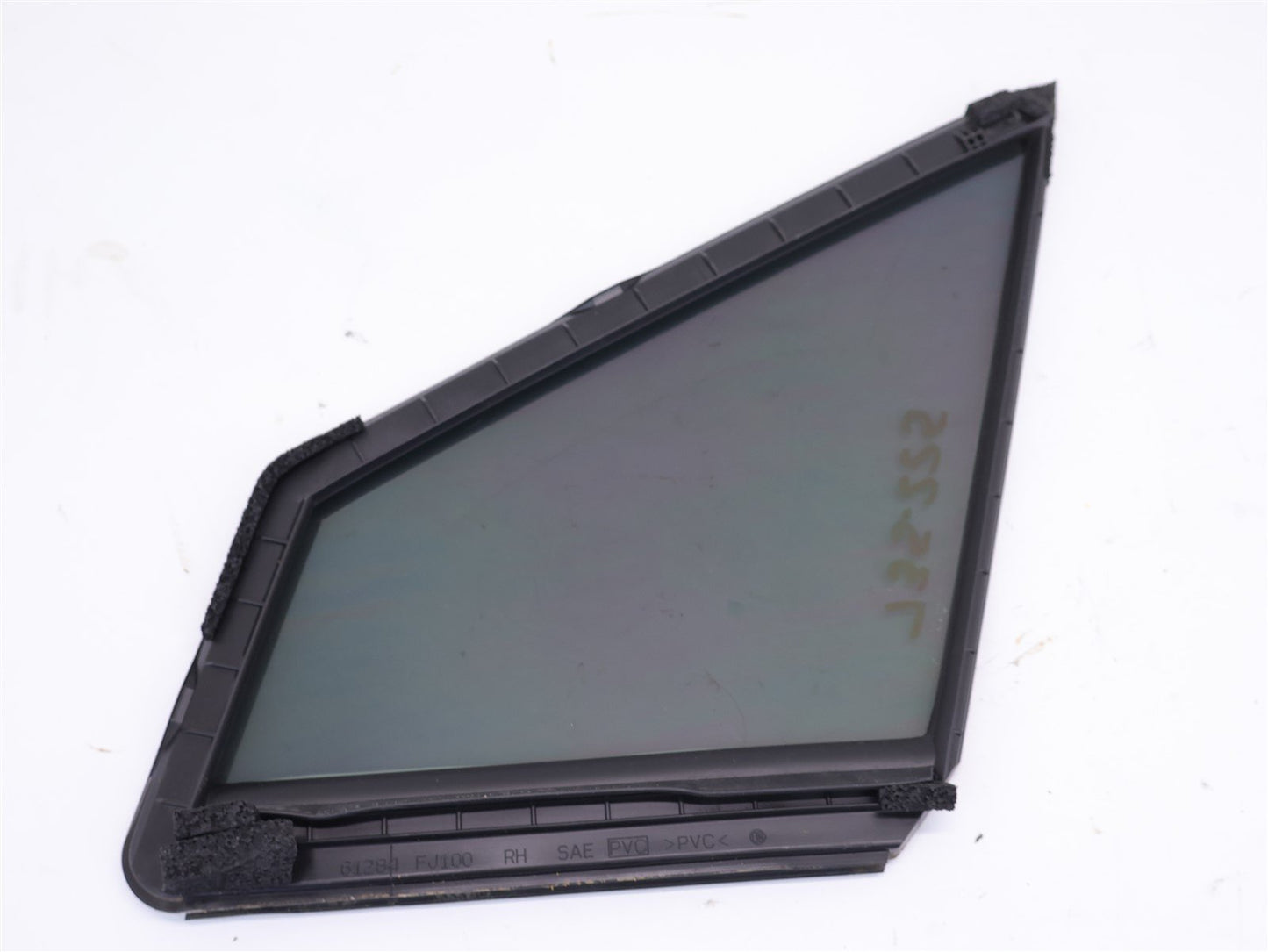 2016 Subaru WRX STI Passenger Front Door Vent Corner Glass RH OEM 2015-2021