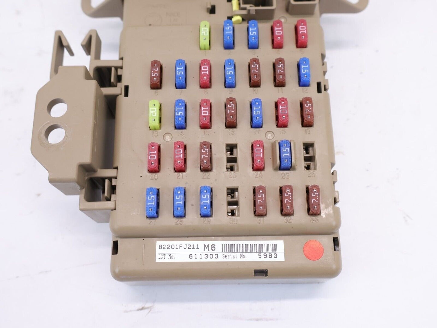 2016-2017 Subaru Crosstrek Dash Fuse Block Panel Relay Junction OEM 82201FJ211