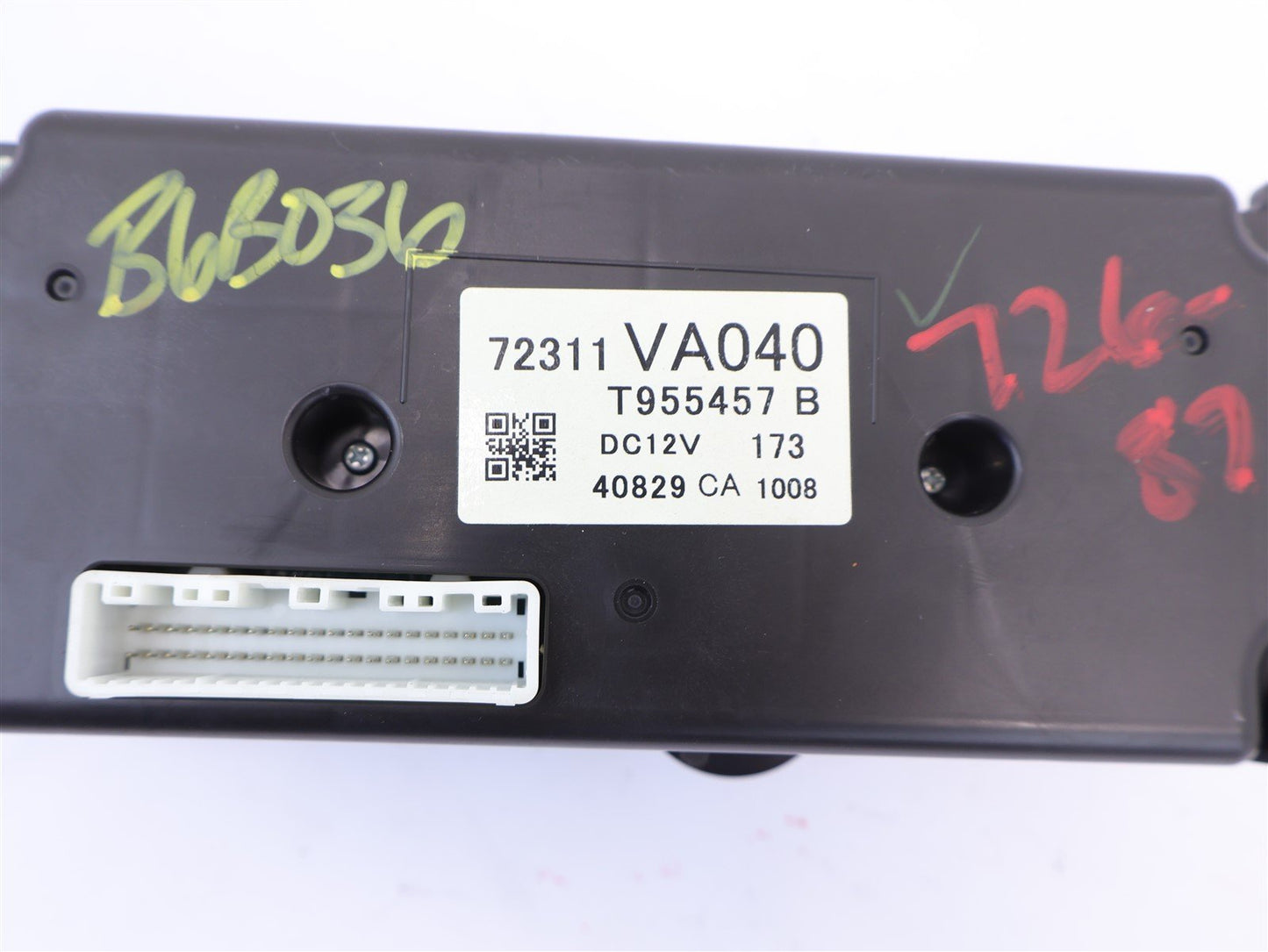 2015 Subaru WRX Climate Control Heater AC 72311VA040 HVAC OEM 15