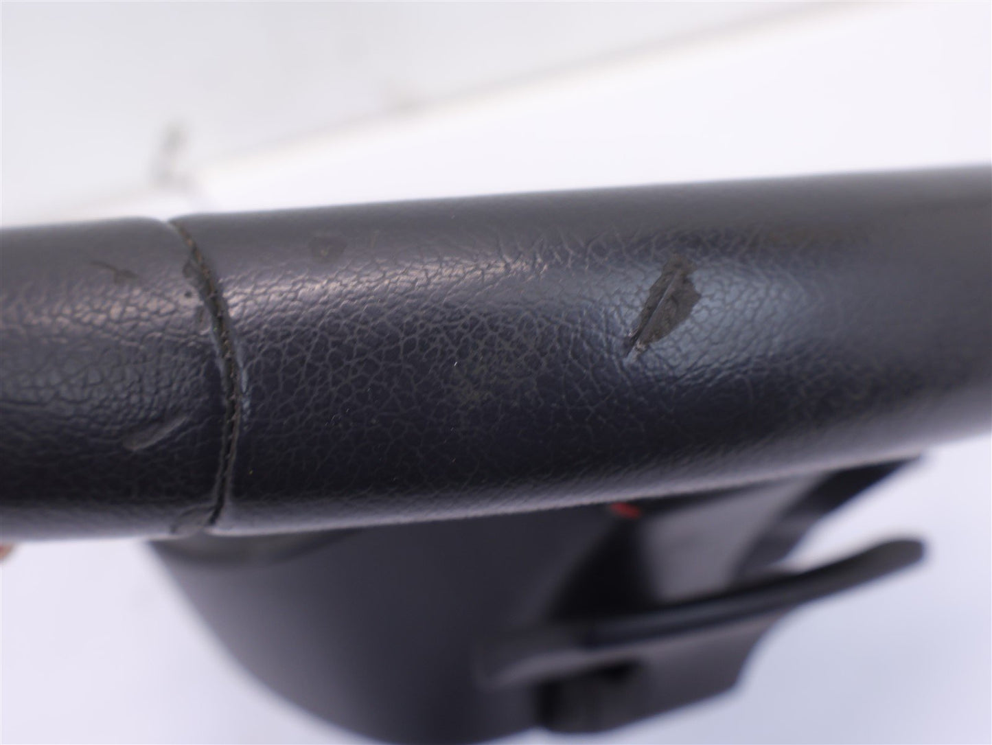 2015 Subaru WRX Driver Wheel Black Leather Red Stitch Paddle Shift WORN OEM 15