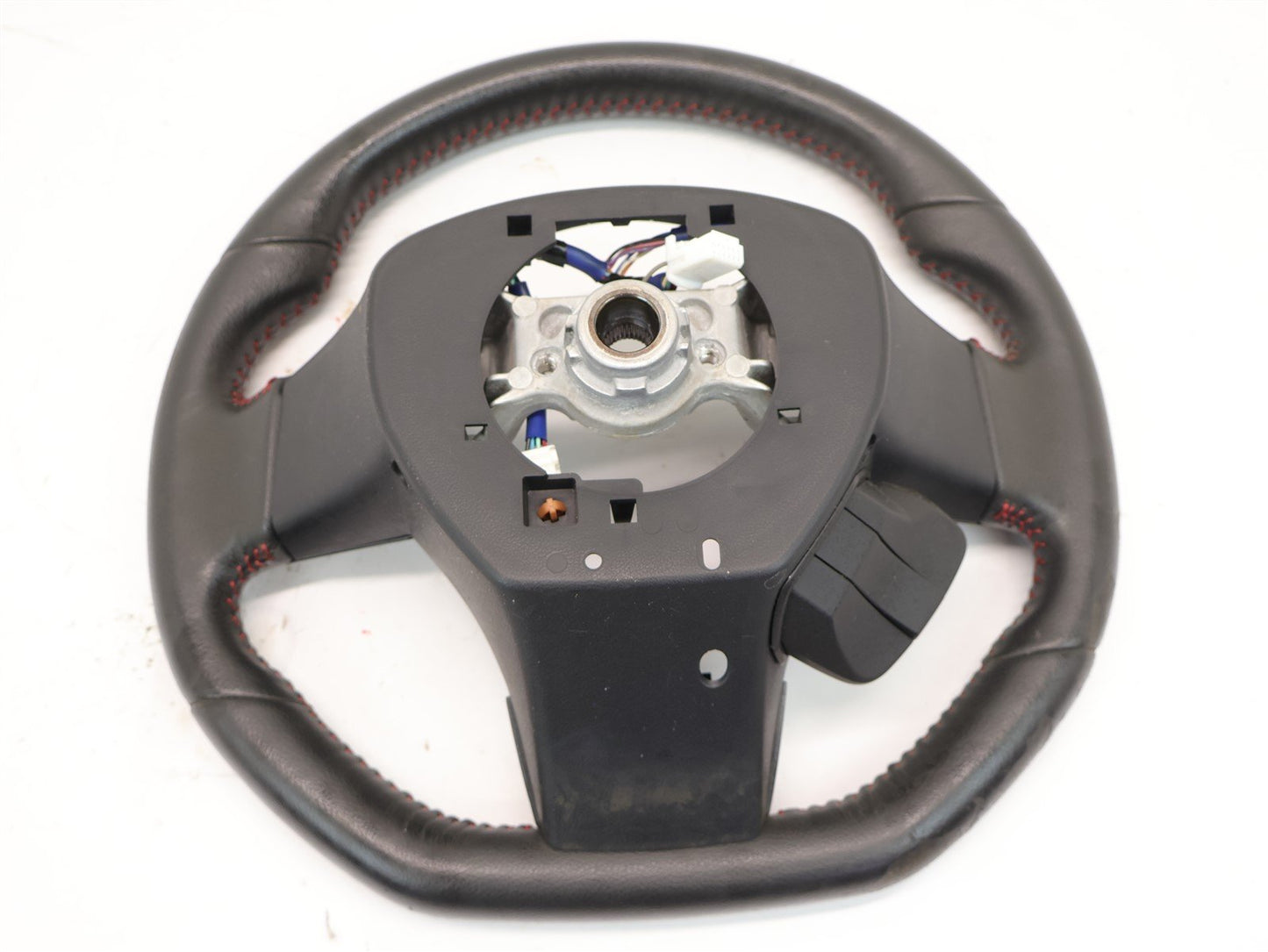 2015 Subaru WRX Driver Wheel Black Leather Red Stitch OEM Scratch 15