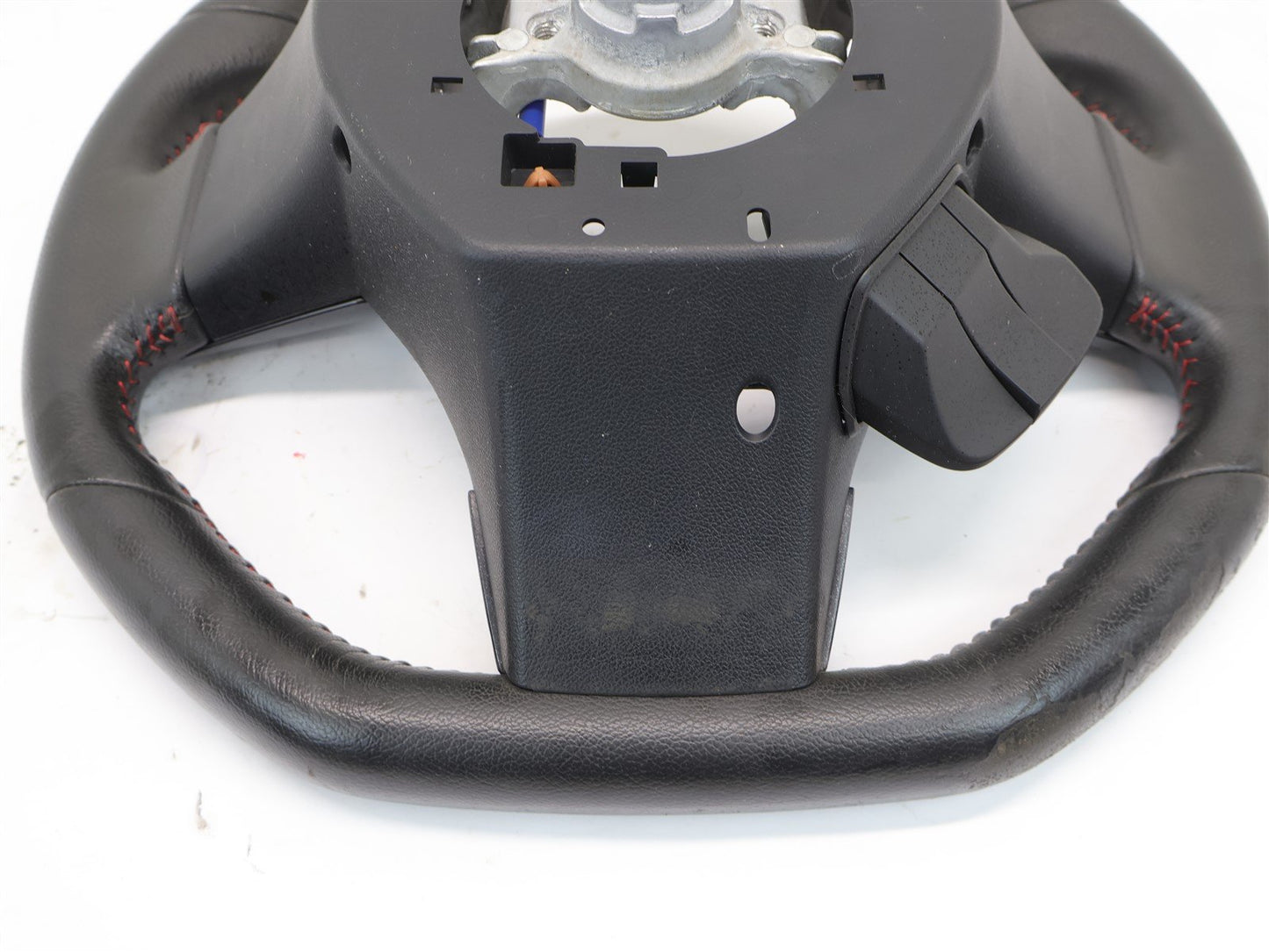 2015 Subaru WRX Driver Wheel Black Leather Red Stitch OEM Scratch 15
