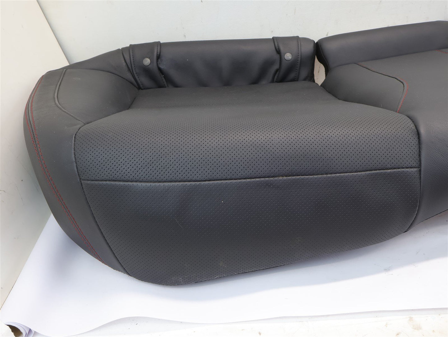 2015-2020 Subaru WRX Rear Seat Bottom Cushion Black Leather Lower OEM