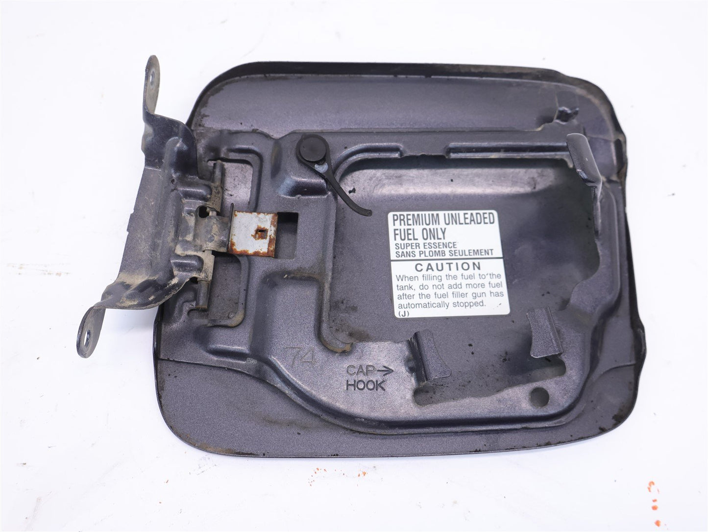 2011-2014 Subaru WRX STI Sedan Gas Door Fuel Cover 61k Gray OEM