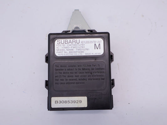 2012-2014 Subaru WRX & STI Keyless Entry Receiver Unit Module 88035FG080 12-14