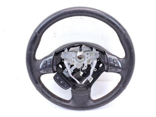 2014 Subaru WRX Wheel w/ Controls Black Leather Driver Assembly WEAR OEM 14