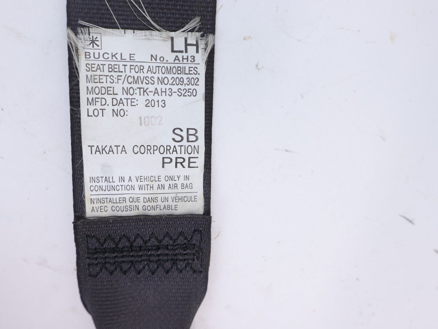 2008-2014 Subaru Impreza WRX STI Driver Front Seat Belt Assembly Left LH OEM