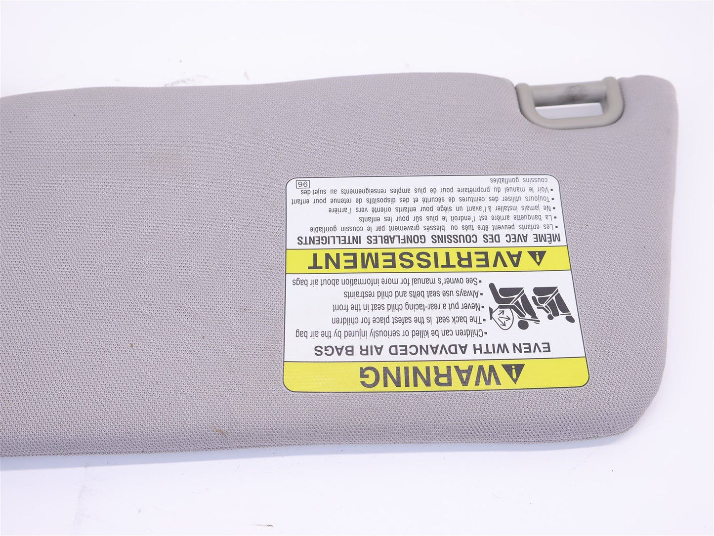 05-07 Subaru Impreza WRX STI Passenger Sun Visor Shade Sunvisor RH 2005-2007