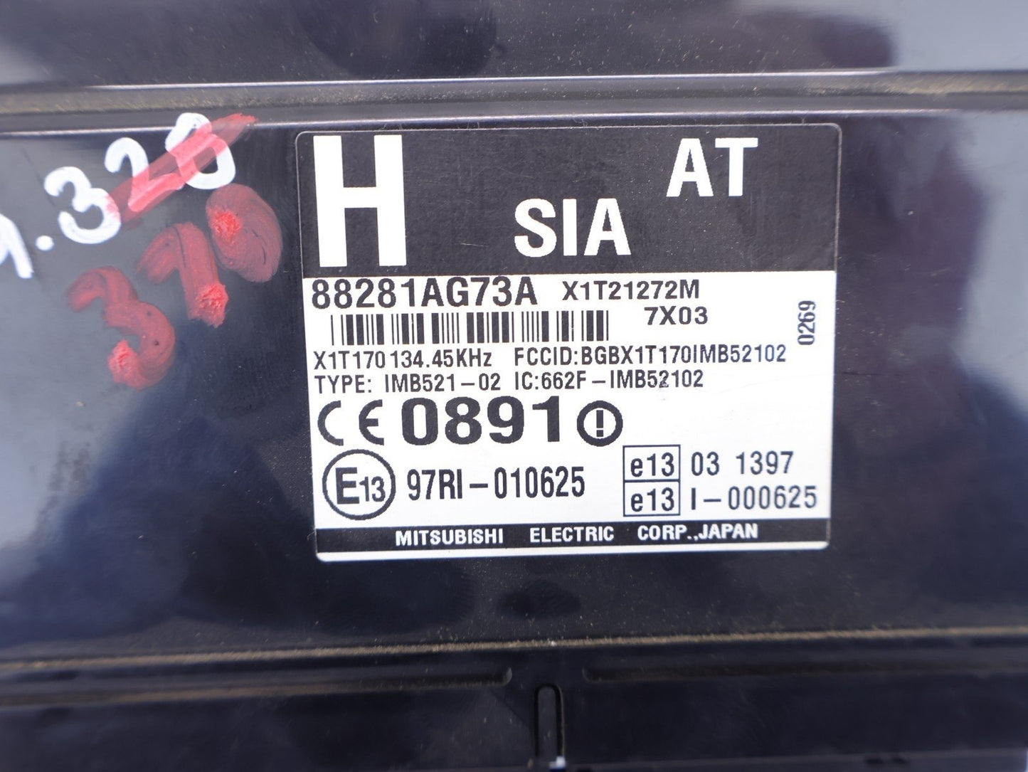 2008 Subaru Legacy Body Control Module BCM Computer 88281AG73A Integrated AT
