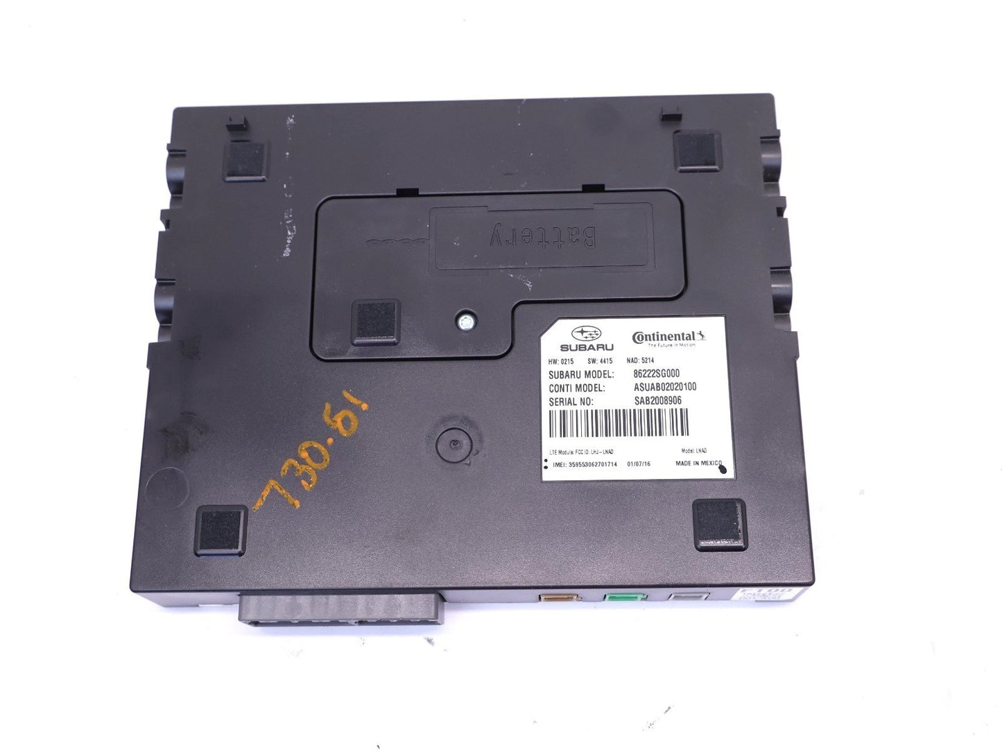 2016 Subaru Impreza Telematics Control Module Unit 86222SG000 OEM