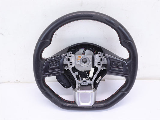 2016 Subaru WRX Driver Wheel Black Leather Red Stitch OEM WEAR