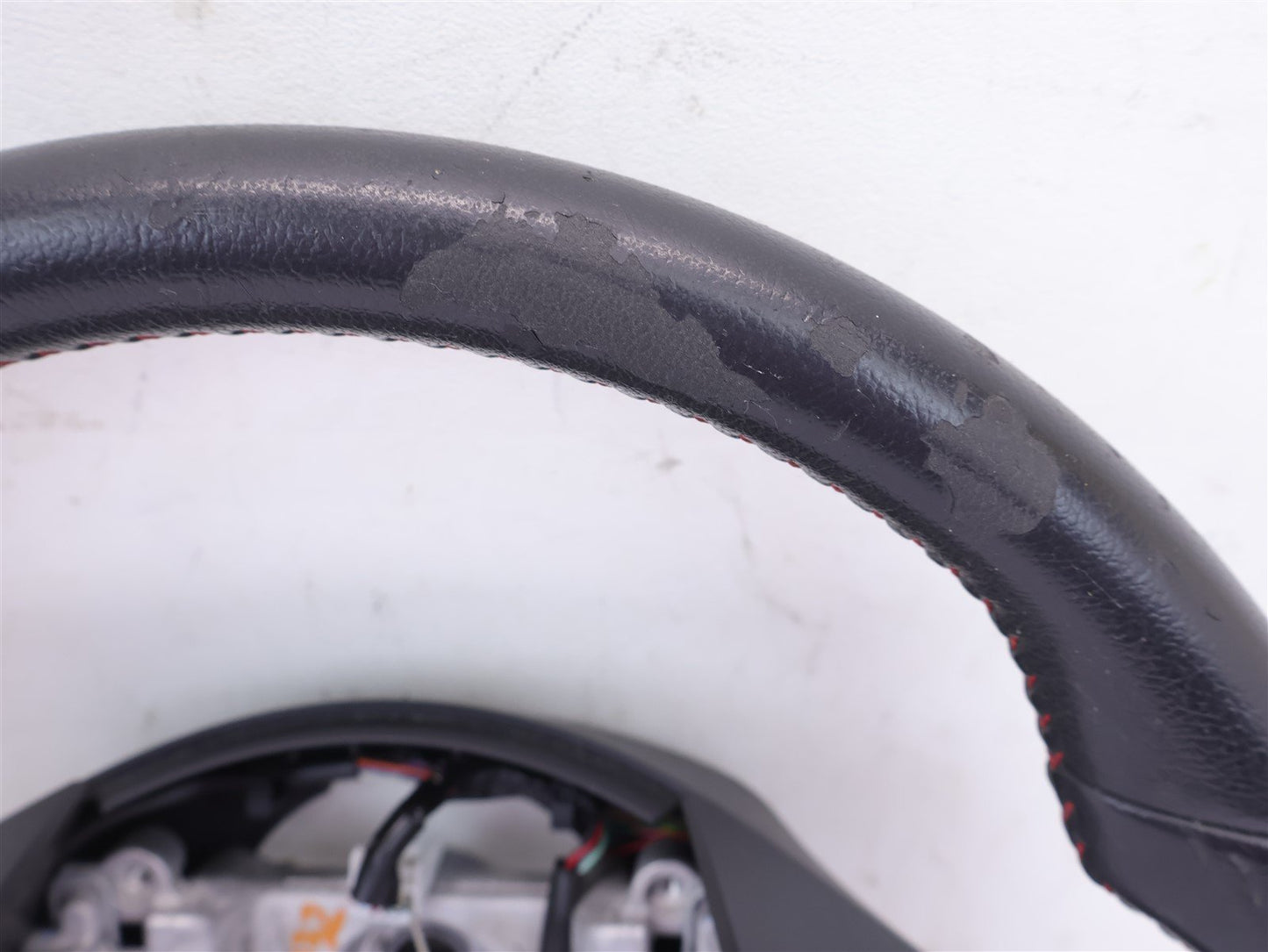 2016 Subaru WRX Driver Wheel Black Leather Red Stitch OEM WEAR