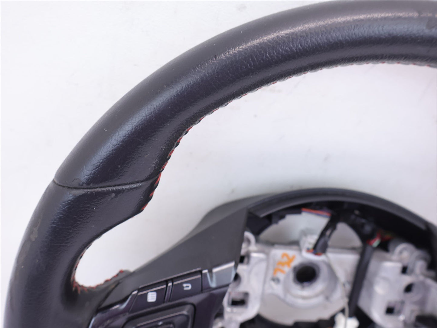 2016 Subaru WRX Driver Wheel Black Leather Red Stitch OEM WEAR