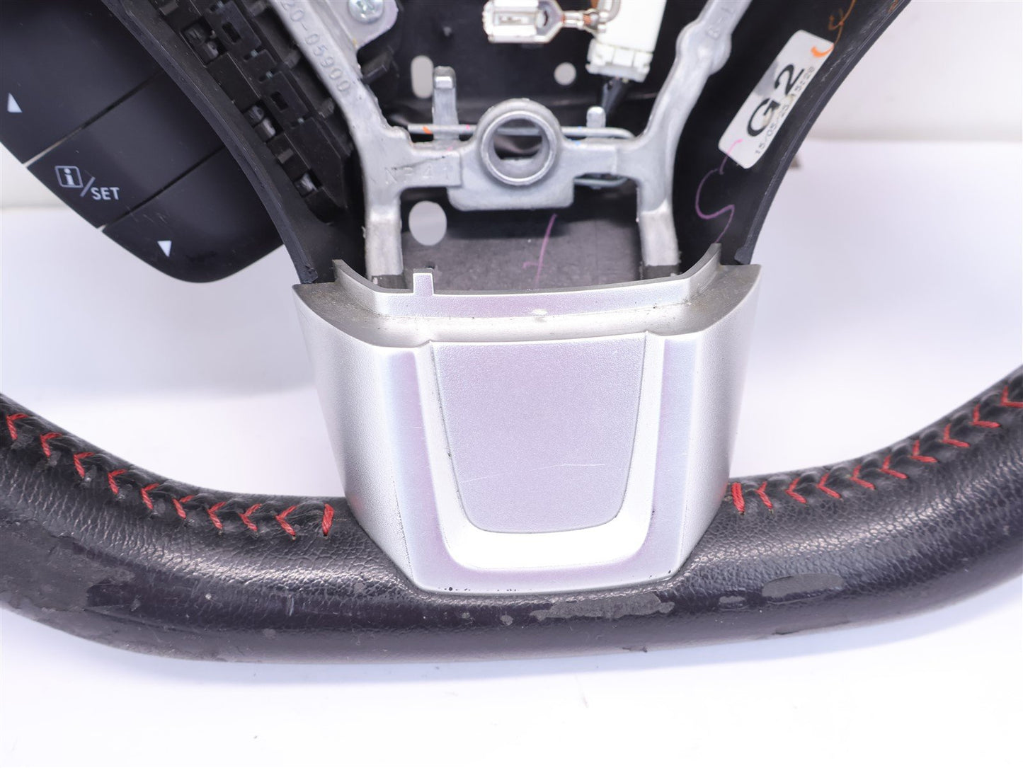 2016 Subaru WRX Driver Wheel Black Leather Red Stitch OEM WEAR