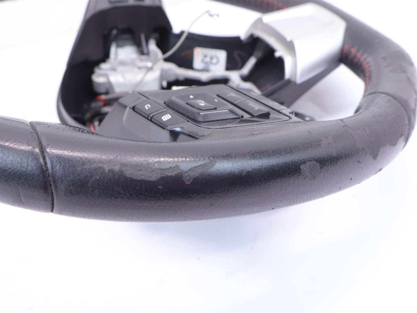 2016 Subaru WRX Driver Wheel Black Leather Red Stitch OEM WEAR