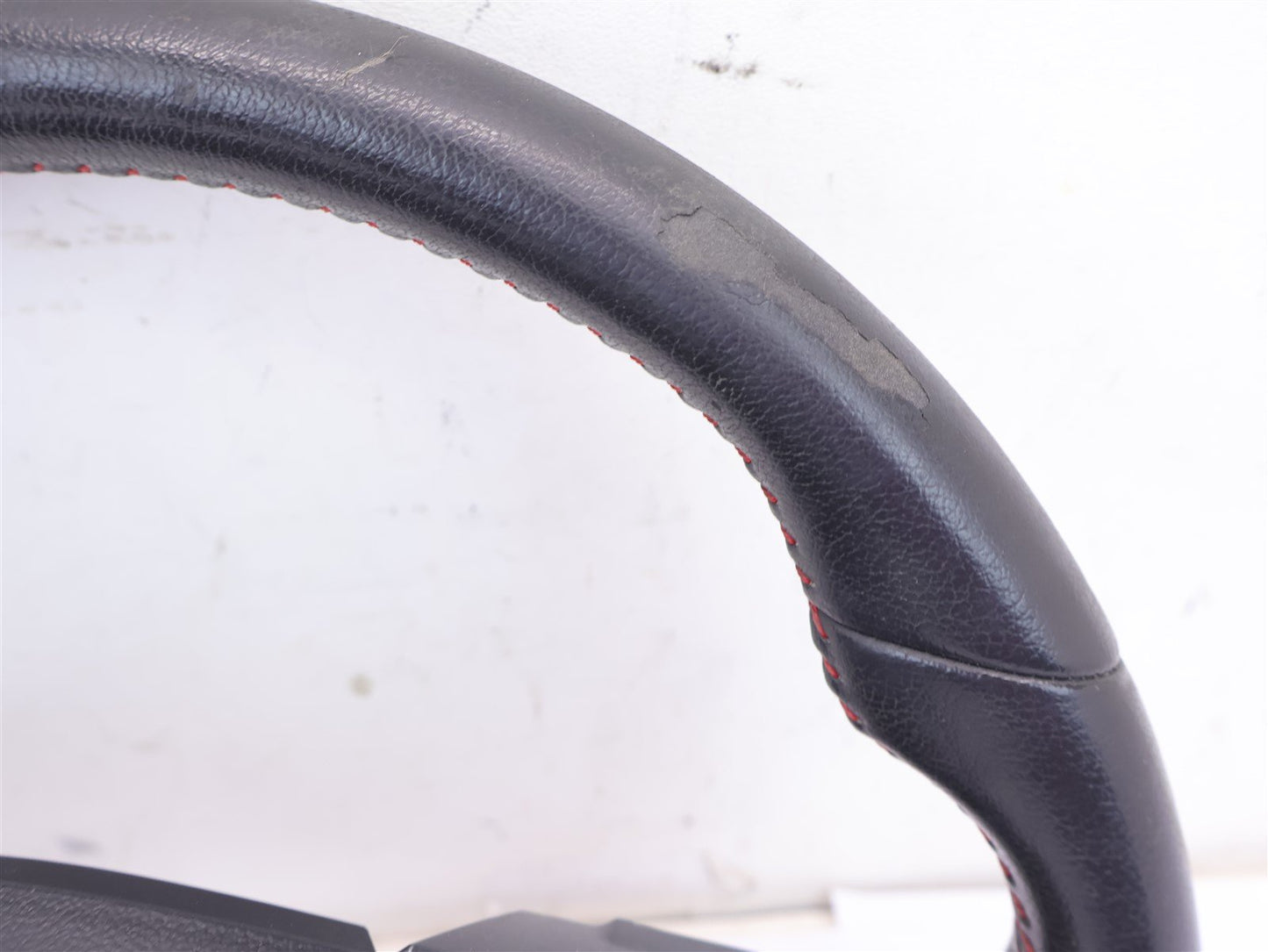 2016 Subaru WRX Driver Wheel Black Leather Red Stitch OEM WEAR