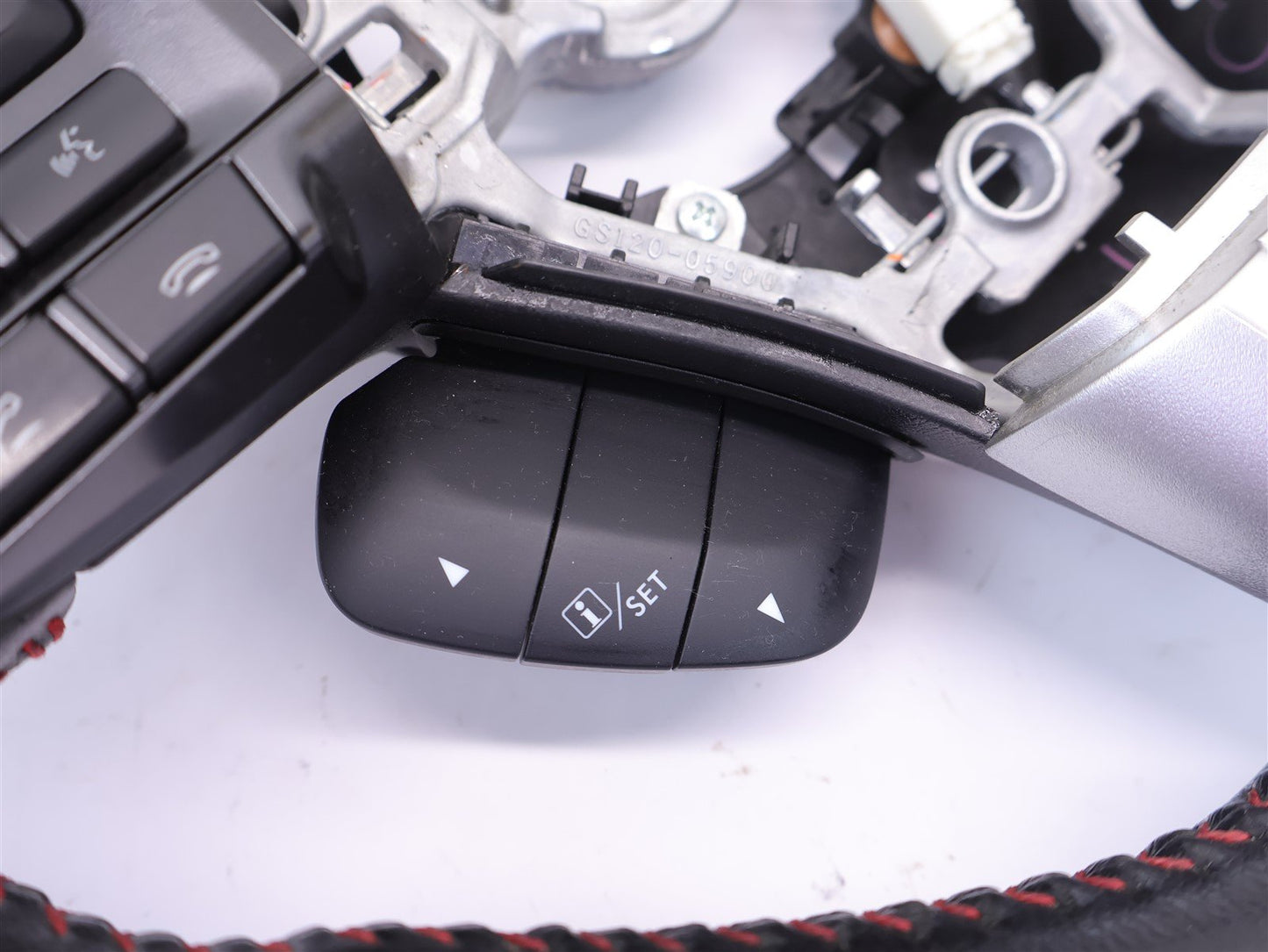 2016 Subaru WRX Driver Wheel Black Leather Red Stitch OEM WEAR