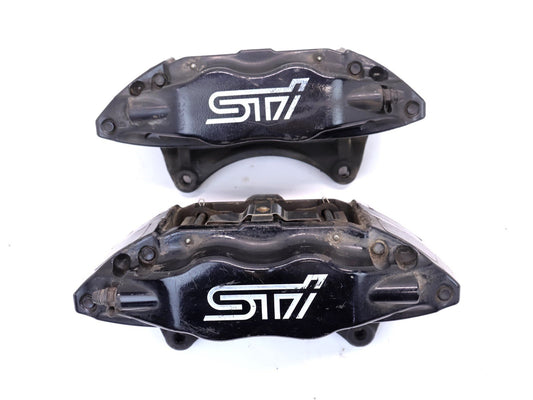 2008-2014 Subaru WRX STI Front Brembo Brake Caliper Set Left & Right OEM