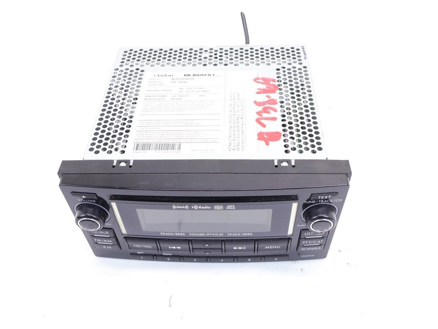 2015 Subaru WRX Radio Head Unit Stereo Receiver CD MP3 WMA 86201VA620