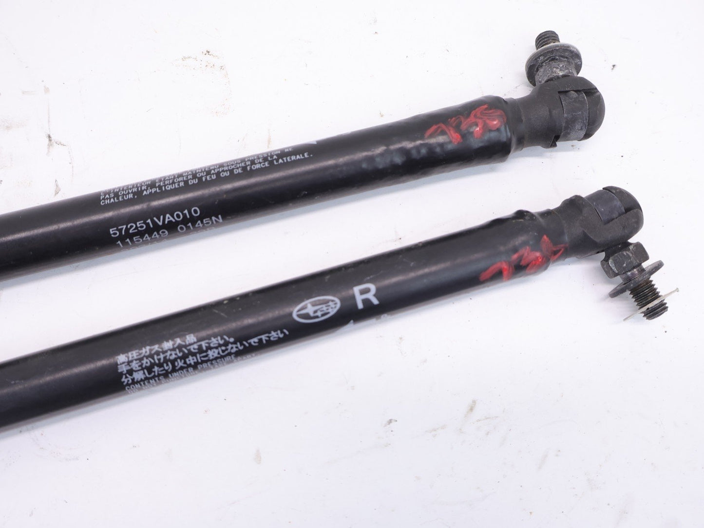 2015-2021 Subaru WRX & STI Hood Shock Set Shocks Damper Pair LH RH OEM 15-21