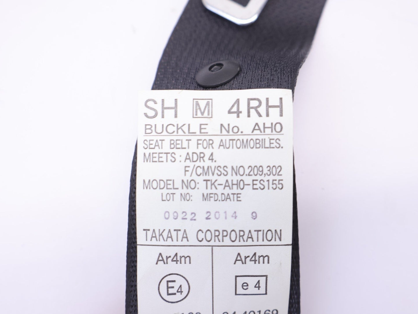 2015-2021 Subaru WRX Passenger REAR Seat Belt Seatbelt Right RH OEM 15-21