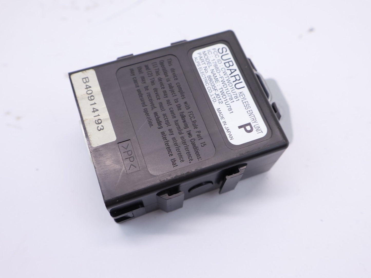 2015-2021 Subaru WRX STI Keyless Entry Control Module Unit 88035FJ012 OEM
